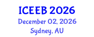International Conference on Ecology and Environmental Biology (ICEEB) December 02, 2026 - Sydney, Australia
