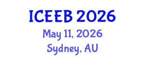 International Conference on Ecology and Environmental Biology (ICEEB) May 11, 2026 - Sydney, Australia