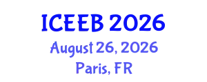 International Conference on Ecology and Environmental Biology (ICEEB) August 26, 2026 - Paris, France