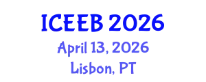International Conference on Ecology and Environmental Biology (ICEEB) April 13, 2026 - Lisbon, Portugal