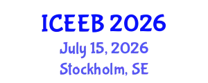 International Conference on Ecology and Environmental Biology (ICEEB) July 15, 2026 - Stockholm, Sweden