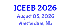 International Conference on Ecology and Environmental Biology (ICEEB) August 05, 2026 - Amsterdam, Netherlands