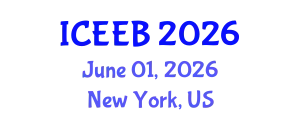 International Conference on Ecology and Environmental Biology (ICEEB) June 01, 2026 - New York, United States
