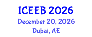 International Conference on Ecology and Environmental Biology (ICEEB) December 20, 2026 - Dubai, United Arab Emirates