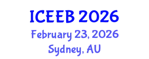 International Conference on Ecology and Environmental Biology (ICEEB) February 23, 2026 - Sydney, Australia