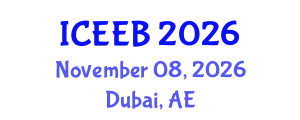 International Conference on Ecology and Environmental Biology (ICEEB) November 08, 2026 - Dubai, United Arab Emirates