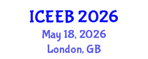 International Conference on Ecology and Environmental Biology (ICEEB) May 18, 2026 - London, United Kingdom