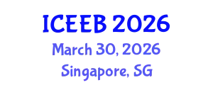 International Conference on Ecology and Environmental Biology (ICEEB) March 30, 2026 - Singapore, Singapore
