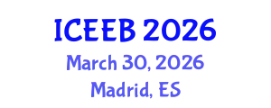 International Conference on Ecology and Environmental Biology (ICEEB) March 30, 2026 - Madrid, Spain