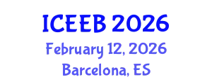International Conference on Ecology and Environmental Biology (ICEEB) February 12, 2026 - Barcelona, Spain