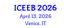 International Conference on Ecology and Environmental Biology (ICEEB) April 13, 2026 - Venice, Italy