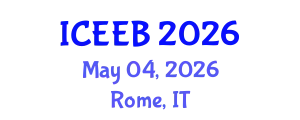 International Conference on Ecology and Environmental Biology (ICEEB) May 04, 2026 - Rome, Italy