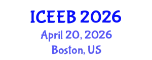 International Conference on Ecology and Environmental Biology (ICEEB) April 20, 2026 - Boston, United States