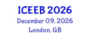 International Conference on Ecology and Environmental Biology (ICEEB) December 09, 2026 - London, United Kingdom