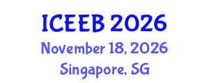 International Conference on Ecology and Environmental Biology (ICEEB) November 18, 2026 - Singapore, Singapore