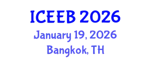 International Conference on Ecology and Environmental Biology (ICEEB) January 19, 2026 - Bangkok, Thailand