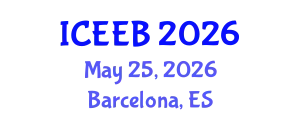 International Conference on Ecology and Environmental Biology (ICEEB) May 25, 2026 - Barcelona, Spain