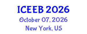 International Conference on Ecology and Environmental Biology (ICEEB) October 07, 2026 - New York, United States