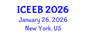 International Conference on Ecology and Environmental Biology (ICEEB) January 26, 2026 - New York, United States