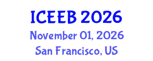 International Conference on Ecology and Environmental Biology (ICEEB) November 01, 2026 - San Francisco, United States