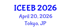 International Conference on Ecology and Environmental Biology (ICEEB) April 20, 2026 - Tokyo, Japan