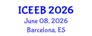 International Conference on Ecology and Environmental Biology (ICEEB) June 08, 2026 - Barcelona, Spain