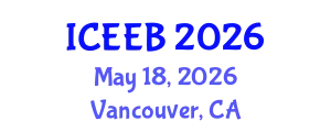 International Conference on Ecology and Environmental Biology (ICEEB) May 18, 2026 - Vancouver, Canada