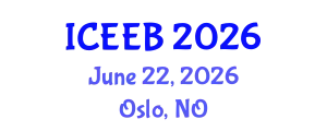 International Conference on Ecology and Environmental Biology (ICEEB) June 22, 2026 - Oslo, Norway
