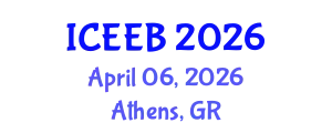 International Conference on Ecology and Environmental Biology (ICEEB) April 06, 2026 - Athens, Greece