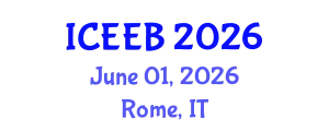 International Conference on Ecology and Environmental Biology (ICEEB) June 01, 2026 - Rome, Italy