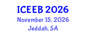 International Conference on Ecology and Environmental Biology (ICEEB) November 15, 2026 - Jeddah, Saudi Arabia