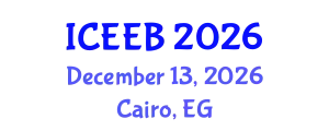 International Conference on Ecology and Environmental Biology (ICEEB) December 13, 2026 - Cairo, Egypt