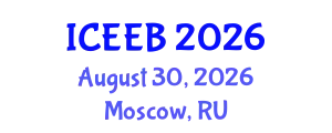 International Conference on Ecology and Environmental Biology (ICEEB) August 30, 2026 - Moscow, Russia