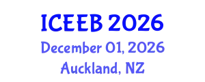 International Conference on Ecology and Environmental Biology (ICEEB) December 01, 2026 - Auckland, New Zealand
