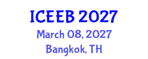 International Conference on Ecology and Environmental Biology (ICEEB) March 08, 2027 - Bangkok, Thailand