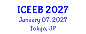 International Conference on Ecology and Environmental Biology (ICEEB) January 07, 2027 - Tokyo, Japan