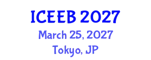 International Conference on Ecology and Environmental Biology (ICEEB) March 25, 2027 - Tokyo, Japan