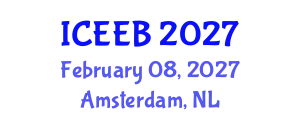 International Conference on Ecology and Environmental Biology (ICEEB) February 08, 2027 - Amsterdam, Netherlands