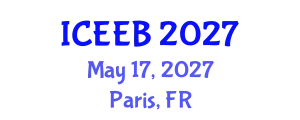 International Conference on Ecology and Environmental Biology (ICEEB) May 17, 2027 - Paris, France