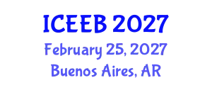 International Conference on Ecology and Environmental Biology (ICEEB) February 25, 2027 - Buenos Aires, Argentina