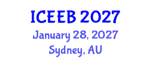 International Conference on Ecology and Environmental Biology (ICEEB) January 28, 2027 - Sydney, Australia