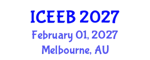 International Conference on Ecology and Environmental Biology (ICEEB) February 01, 2027 - Melbourne, Australia