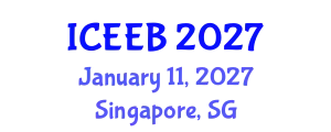 International Conference on Ecology and Environmental Biology (ICEEB) January 11, 2027 - Singapore, Singapore