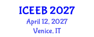 International Conference on Ecology and Environmental Biology (ICEEB) April 12, 2027 - Venice, Italy