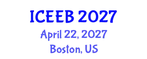 International Conference on Ecology and Environmental Biology (ICEEB) April 22, 2027 - Boston, United States