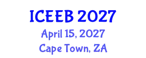 International Conference on Ecology and Environmental Biology (ICEEB) April 15, 2027 - Cape Town, South Africa