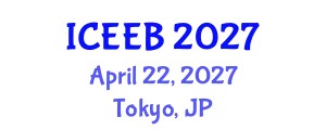 International Conference on Ecology and Environmental Biology (ICEEB) April 22, 2027 - Tokyo, Japan