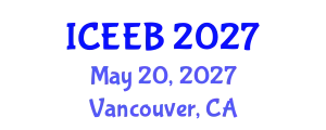 International Conference on Ecology and Environmental Biology (ICEEB) May 20, 2027 - Vancouver, Canada