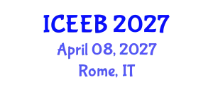 International Conference on Ecology and Environmental Biology (ICEEB) April 08, 2027 - Rome, Italy