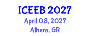 International Conference on Ecology and Environmental Biology (ICEEB) April 08, 2027 - Athens, Greece